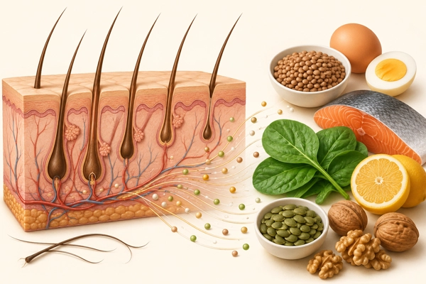مواد غذایی ضروری برای ریزش مو
